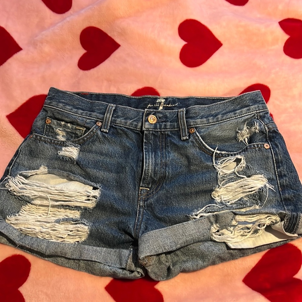 7 FOR ALL MANKIND JEAN SHORTS